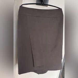 Grace Elements Above The Knee Front Layered Straight Skirt Back Slit Workwear 14